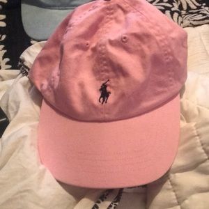 Pink polo hat